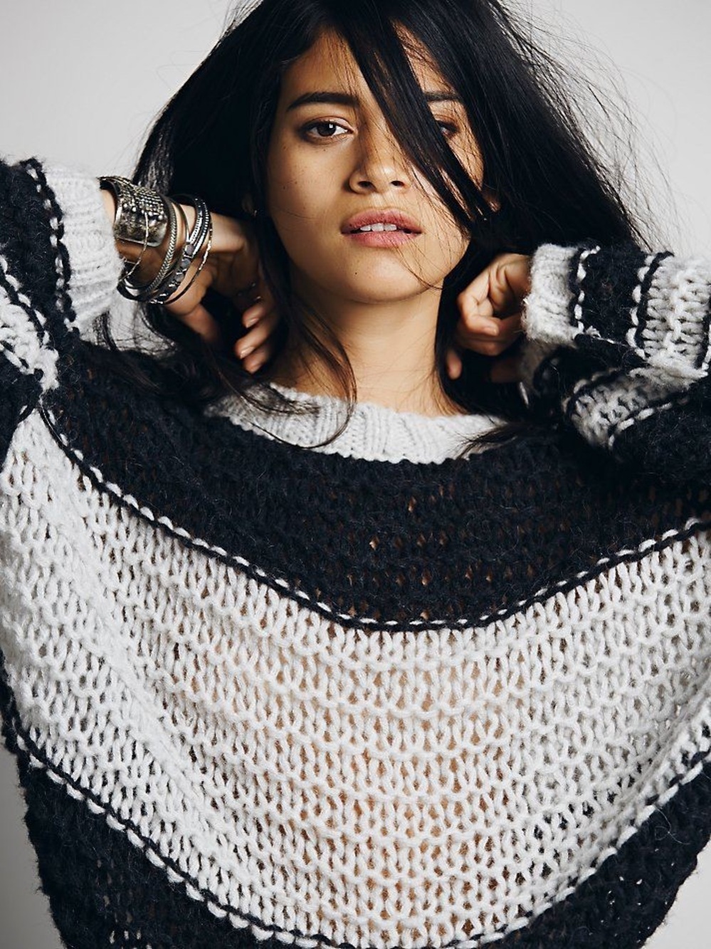 FREE PEOPLE 'Side By Side' Wool Pullover Sweater